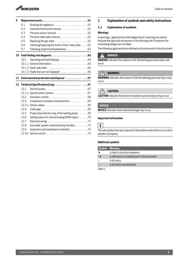 WORCESTER GREENSTAR 8000 LIFE GR8300iW S INSTALLATION MANUAL REPRINTED