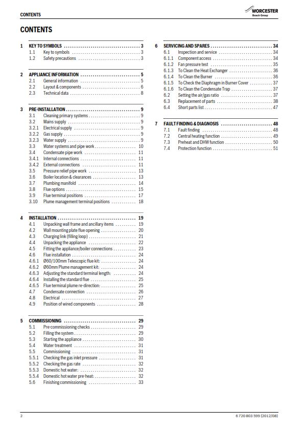 WORCESTER GREENSTAR CDi CLASSIC INSTALLATION SERVICING MANUAL REPRINTED
