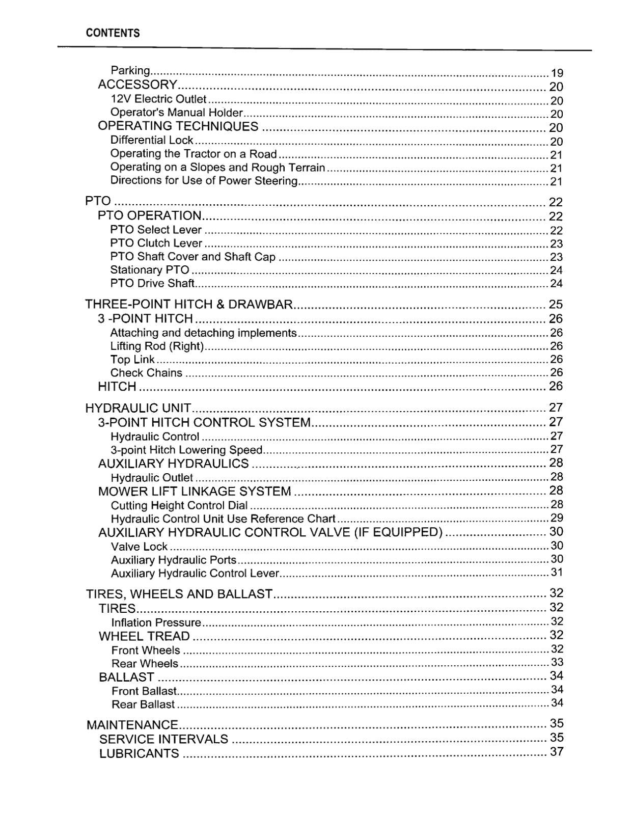 KUBOTA TRACTOR BX1850 BX2350 OPERATOR MANUAL REPRINTED COMB BOUND