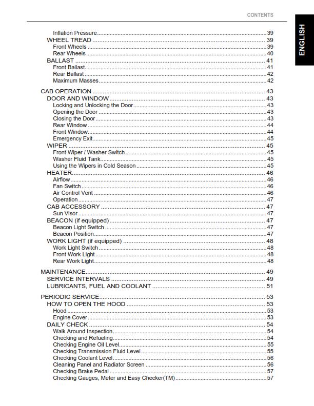 KUBOTA TRACTOR BX2350D OPERATOR MANUAL REPRINTED COMB BOUND