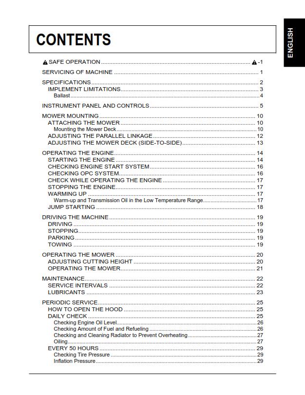 KUBOTA RIDING MOWER G2160E OPERATOR MANUAL REPRINTED COMB BOUND