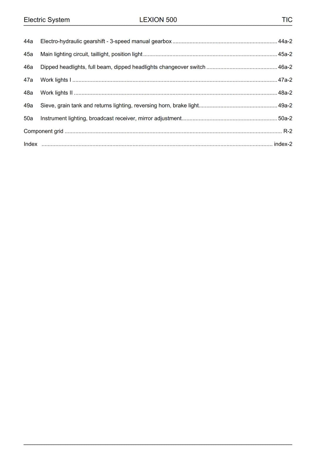 CLAAS LEXION 570 - 520 MONTANA TECHNICAL ELECTRIC MANUAL PRINTED COMB BOUND