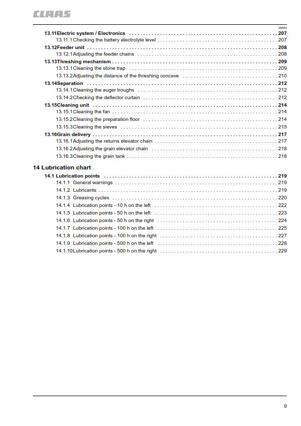 CLAAS CROP TIGER 30 OPERATOR MANUAL REPRINTED