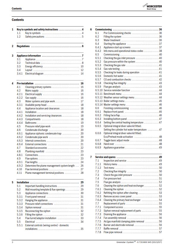 WORCESTER GREENSTAR i-SYSTEM ERP INSTALLATION SERVICING MANUAL REPRINTED