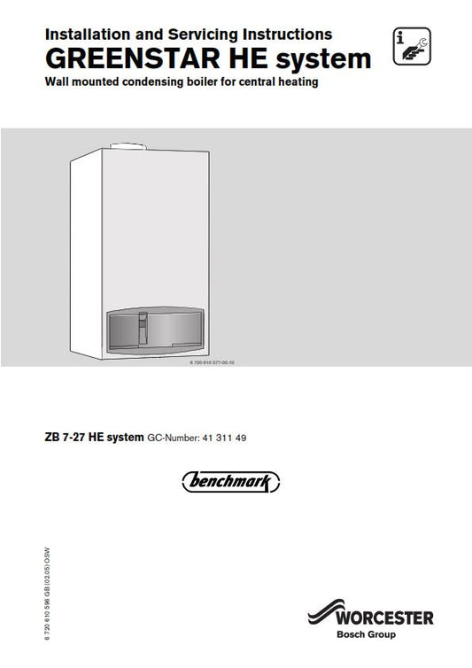 WORCESTER GREENSTAR HE SYSTEM INSTALLATION SERVICING MANUAL REPRINTED