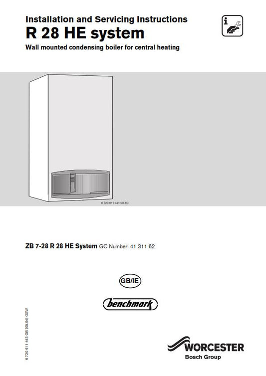 WORCESTER R 28 HE SYSTEM INSTALLATION SERVICING MANUAL REPRINTED
