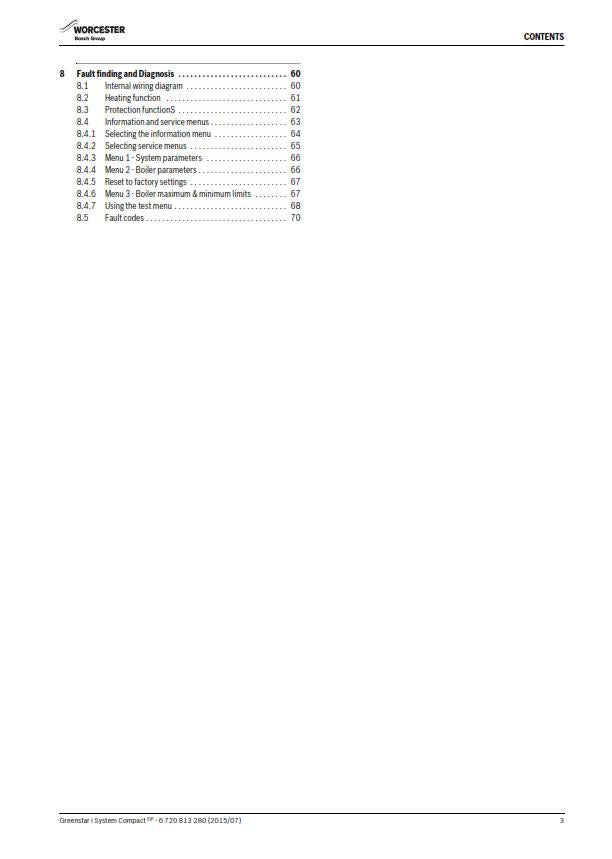 WORCESTER GREENSTAR i SYSTEM COMPACT ErP INSTALLATION SERVICING MANUAL REPRINT