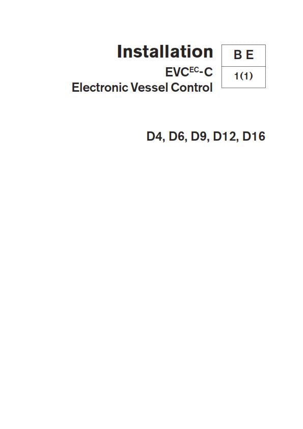 VOLVO PENTA D4 D6 D9 D12 D16 ELECTRONIC VESSEL CONTROL EVC MANUAL REPRINTED 2007