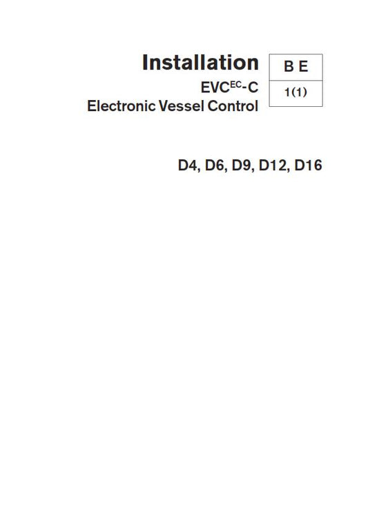 VOLVO PENTA D4 D6 D9 D12 D16 ELECTRONIC VESSEL CONTROL EVC MANUAL REPRINTED 2007