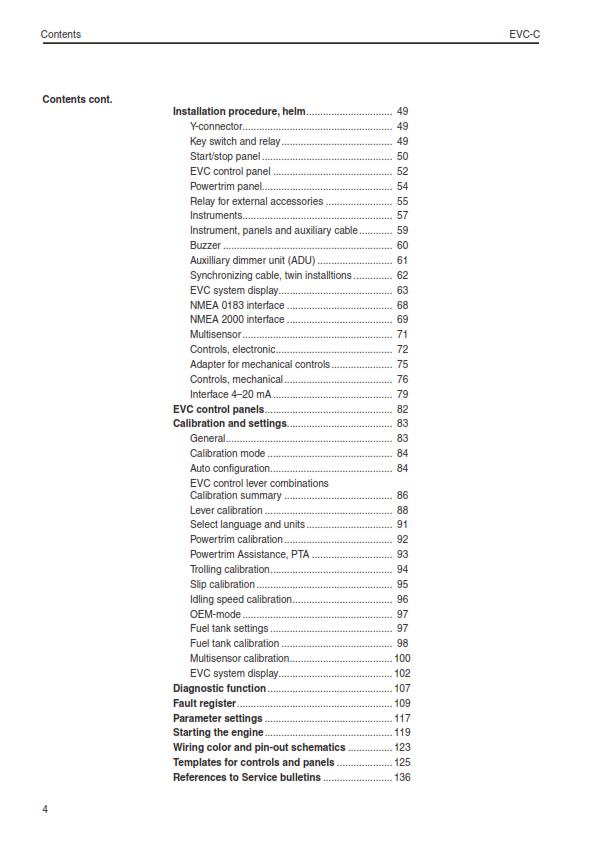 VOLVO PENTA D4 D6 D9 D12 D16 ELECTRONIC VESSEL CONTROL EVC MANUAL REPRINTED 2007