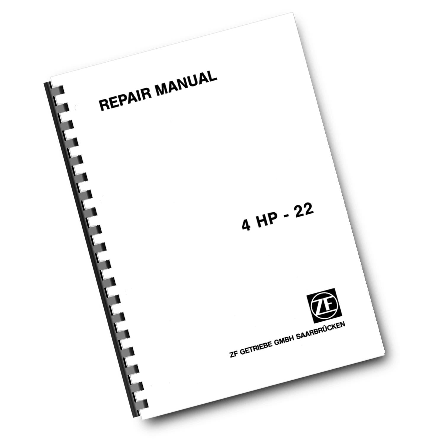ZF 4 HP 22 TRANSMISSION WORKSHOP SERVICE REPAIR MANUAL REPRINTED COMB BOUND