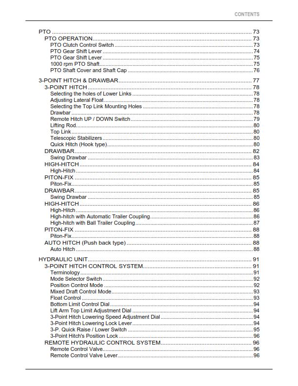 KUBOTA TRACTOR M100 M110 M126 M135 GX-II OPERATORS MANUAL REPRINTED 2014