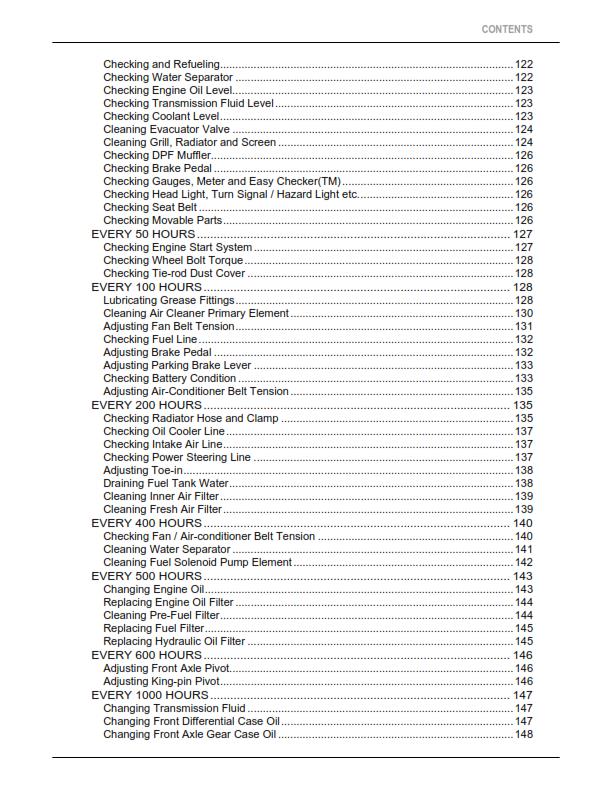 KUBOTA TRACTOR M100 M110 M126 M135 GX-II OPERATORS MANUAL REPRINTED 2014