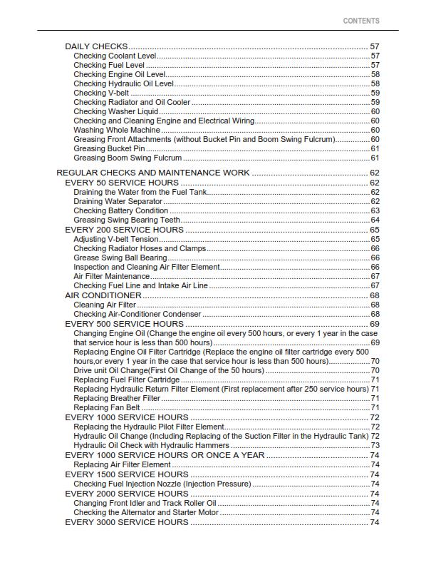 KUBOTA EXCAVATOR U35-4 OPERATORS MANUAL REPRINT COMB BOUND 2012 EDITION