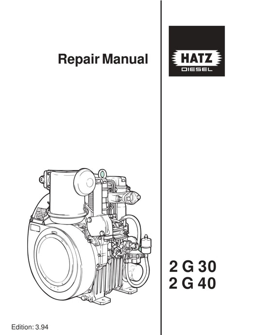 HATZ ENGINE 2 G 30 40 WORKSHOP SERVICE REPAIR MANUAL REPRINT COMB BOUND 1994