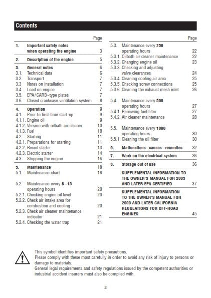 HATZ DIESEL ENGINE 1B 20 27 30 40 50 INSTRUCTION BOOK REPRINT COMB BOUND