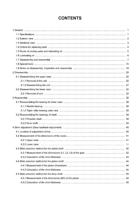 YANMAR SAIL DRIVE SD40 SD40-4T SD50 SD50-4T SERVICE MANUAL REPRINTED COMB BOUND