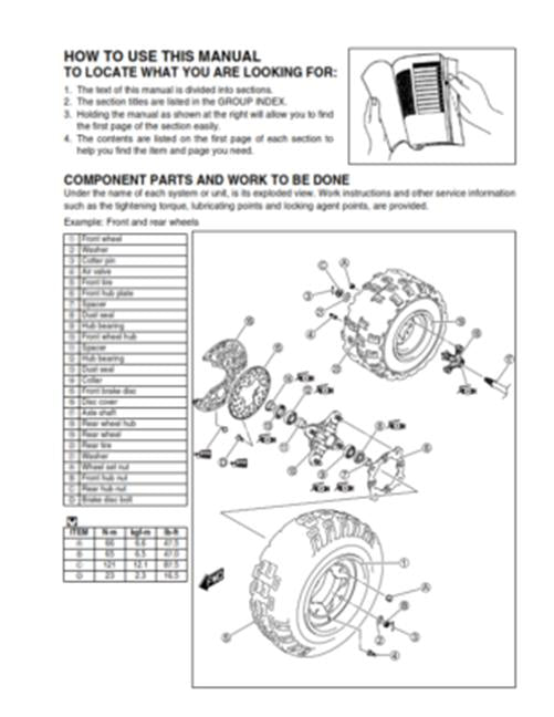 SUZUKI LT-R450 WORKSHOP SERVICE MANUAL 2006 TO 2008  MODELS K6 K7 K8