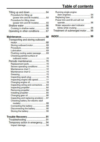 YAMAHA F225F FL225F F250D FL250D F300B FL30B F250D1 F300B1 OWNER MANUAL REPRINT
