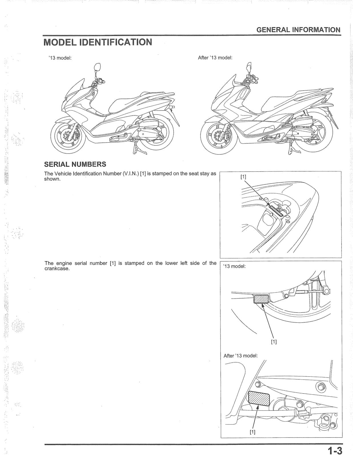 HONDA PCX150 WORKSHOP SERVICE REPAIR MANUAL 2013 - 2017 REPRINTED COMB BOUND