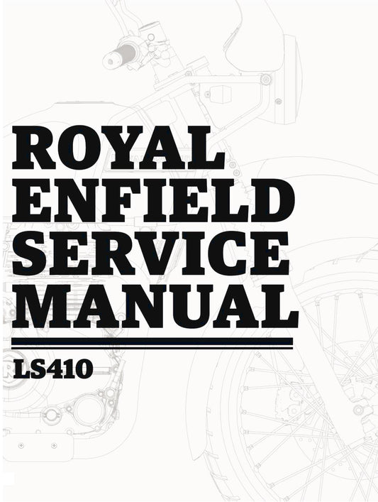 ROYAL ENFIELD LS410 REPAIR WORKSHOP SERVICE MANUAL REPRINTED 2016 EDITION