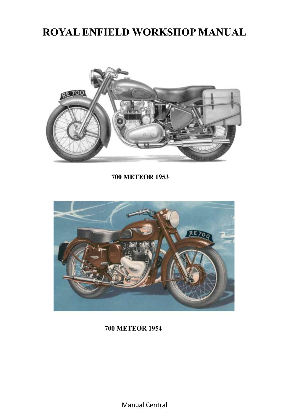 ROYAL ENFIELD 500 TWIN 700 METEOR REPAIR WORKSHOP SERVICE MANUAL REPRINT