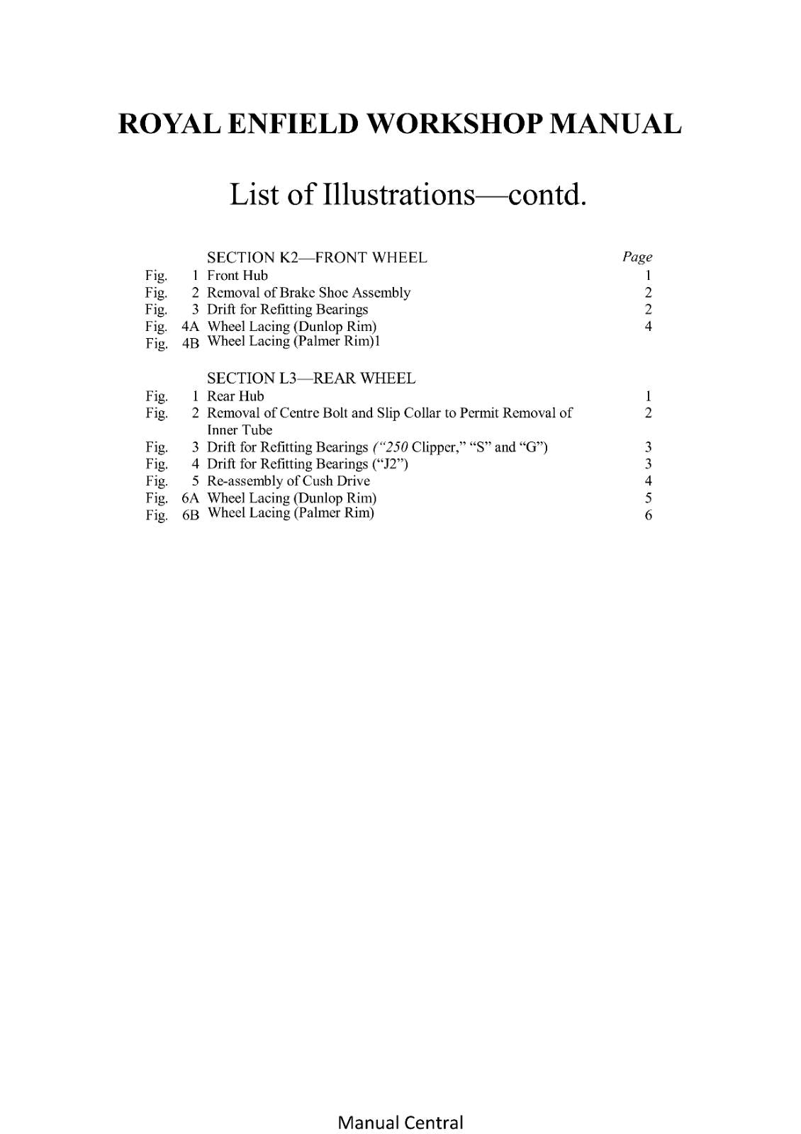 ROYAL ENFIELD SPRING FRAME OHV 250CC CLIPPER REPAIR WORKSHOP SERVICE MANUAL