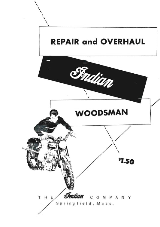ROYAL ENFIELD INDIAN WOODSMAN 55-58 REPAIR & OVERHAUL MANUAL REPRINTED