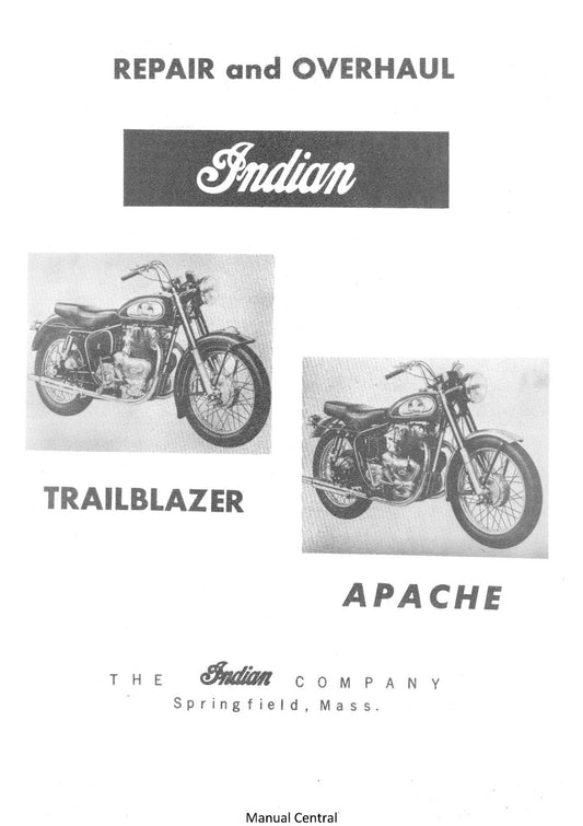 ROYAL ENFIELD INDIAN TRAILBLAZER APACHE REPAIR & OVERHAUL MANUAL REPRINTED