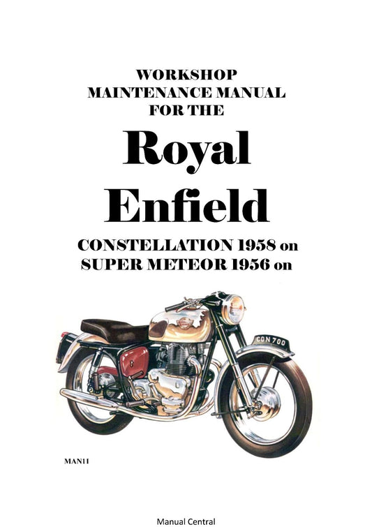 ROYAL ENFIELD SUPER METEOR CONSTELLATION SERVICE WORKSHOP REPAIR MANUAL REPRINT