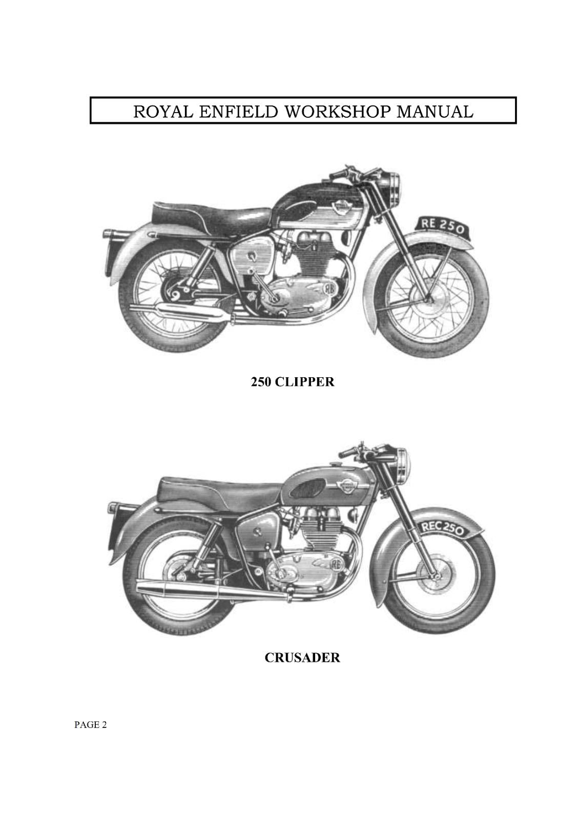 ROYAL ENFIELD CONTINENTAL, 350 NEW BULLET SERVICE WORKSHOP REPAIR MANUAL REPRINT