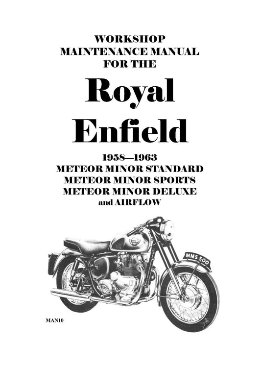 ROYAL ENFIELD METEOR MINOR DELUXE SERVICE WORKSHOP REPAIR MANUAL REPRINTED