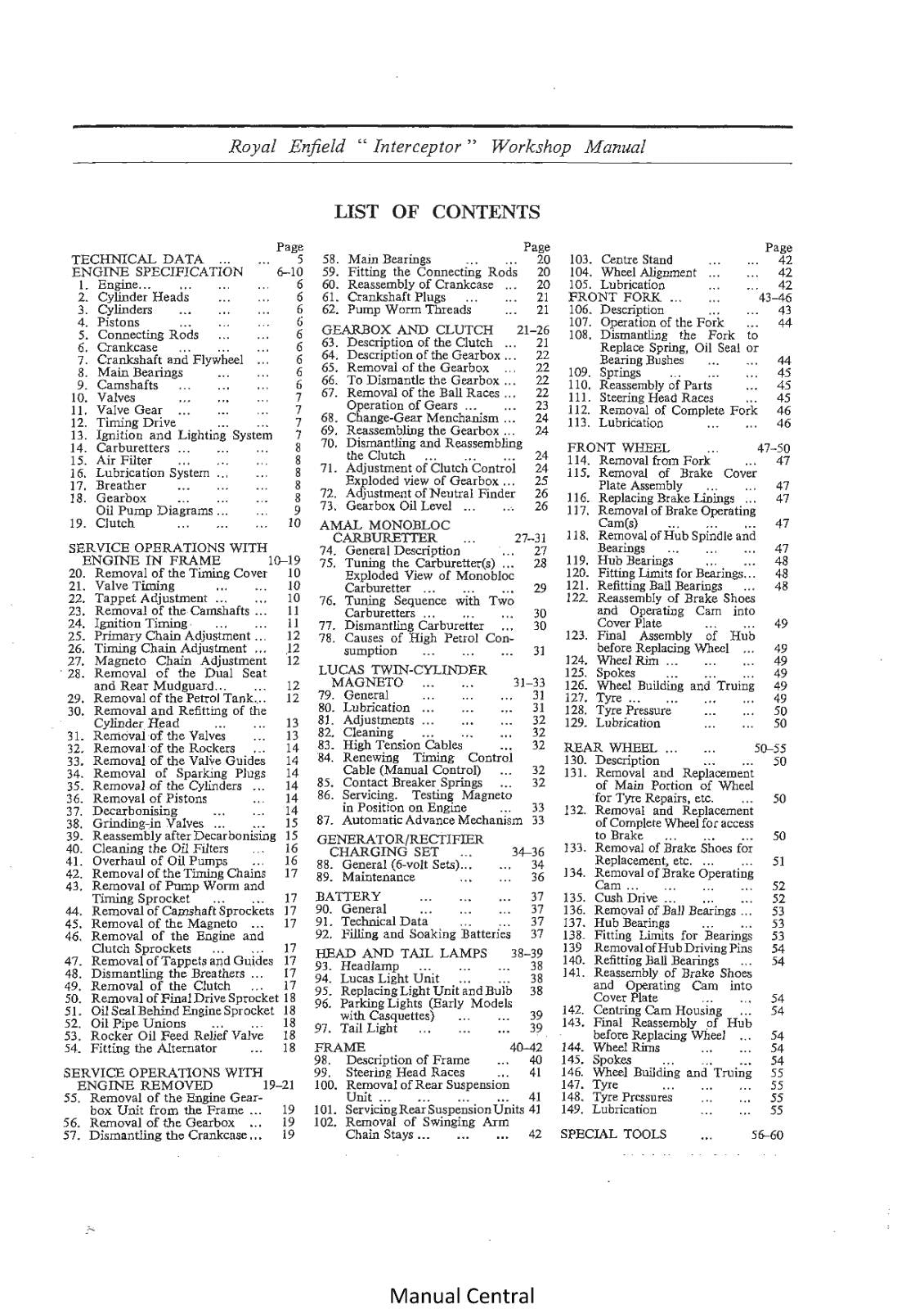 ROYAL ENFIELD 736 CC INTERCEPTOR SERVICE WORKSHOP REPAIR MANUAL REPRINTED