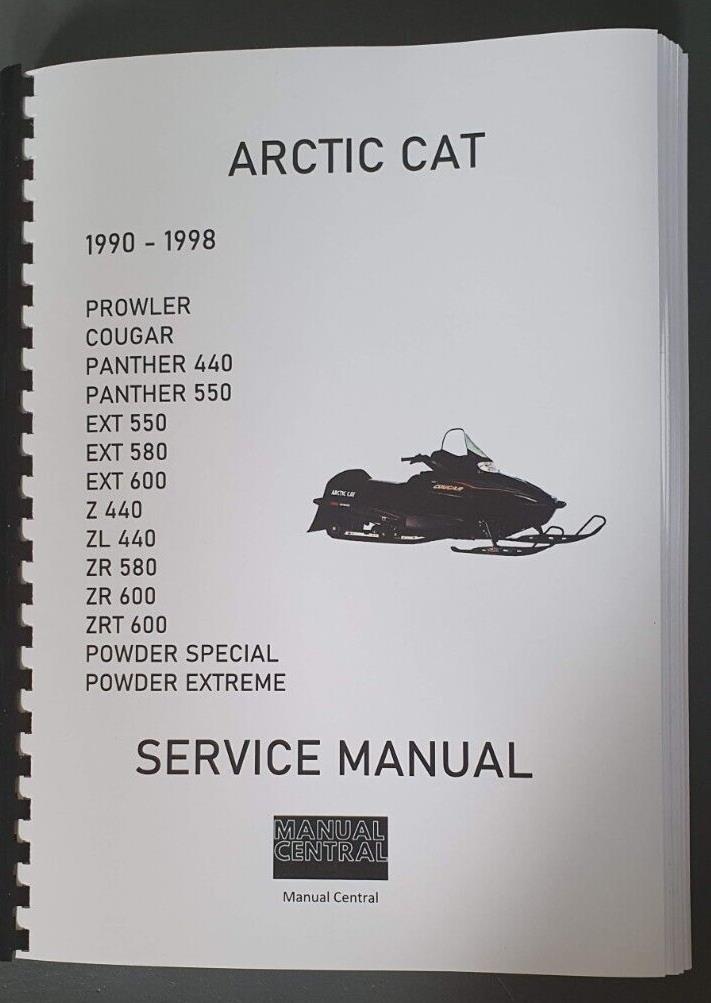 ARCTIC CAT SNOWMOBILE Z 400 ZL 440  SERVICE WORKSHOP REPAIR MANUAL 90 - 98