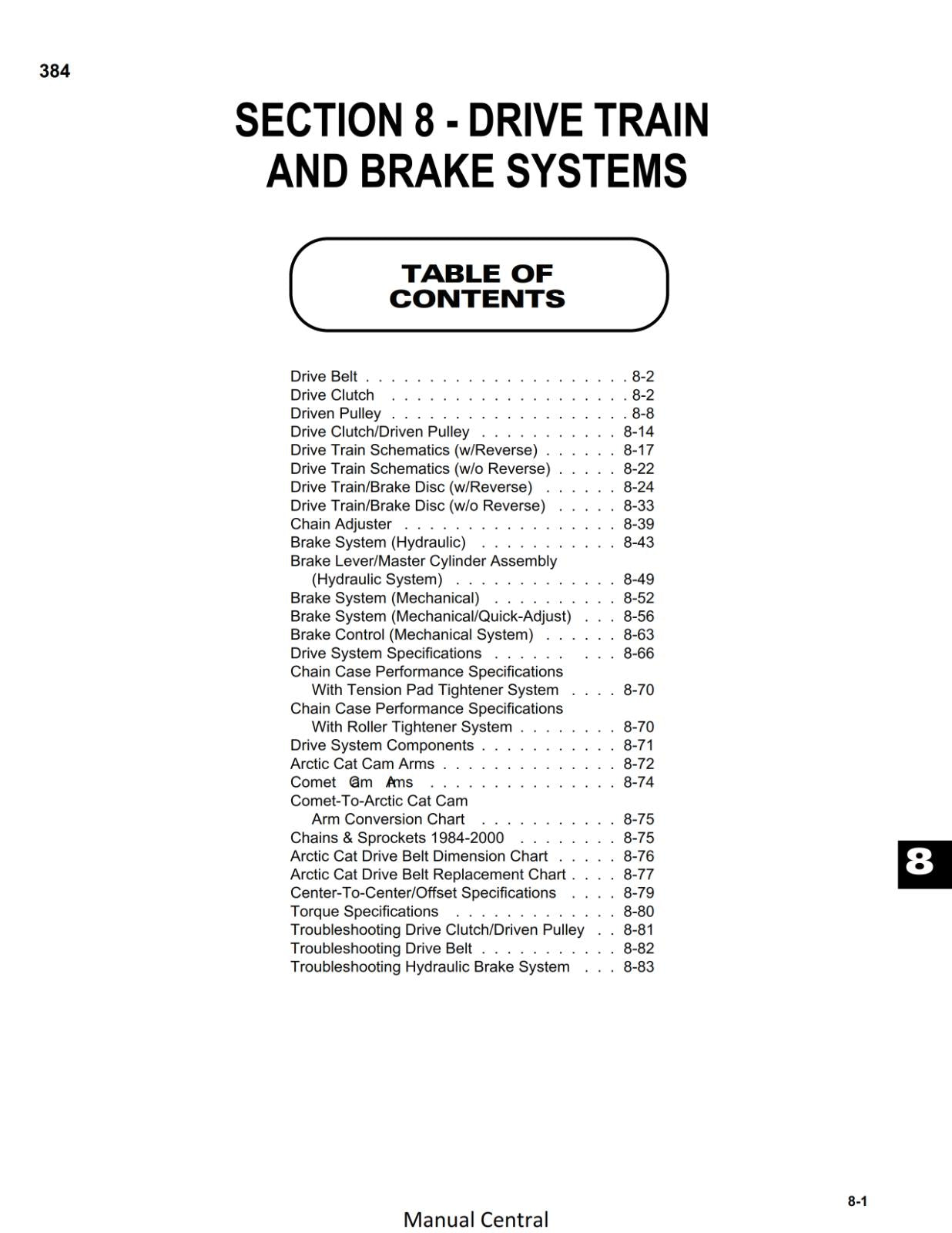 ARCTIC CAT SNOWMOBILE 1999-2000 POWDER SPECIAL SERVICE WORKSHOP REPAIR MANUAL