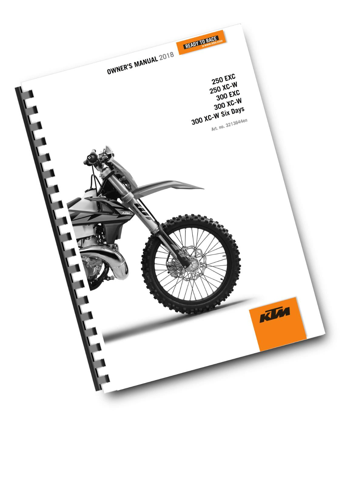 KTM 2018 - 250 300 EXC XC-W SIX DAYS - OWNERS MANUAL REPRINTED