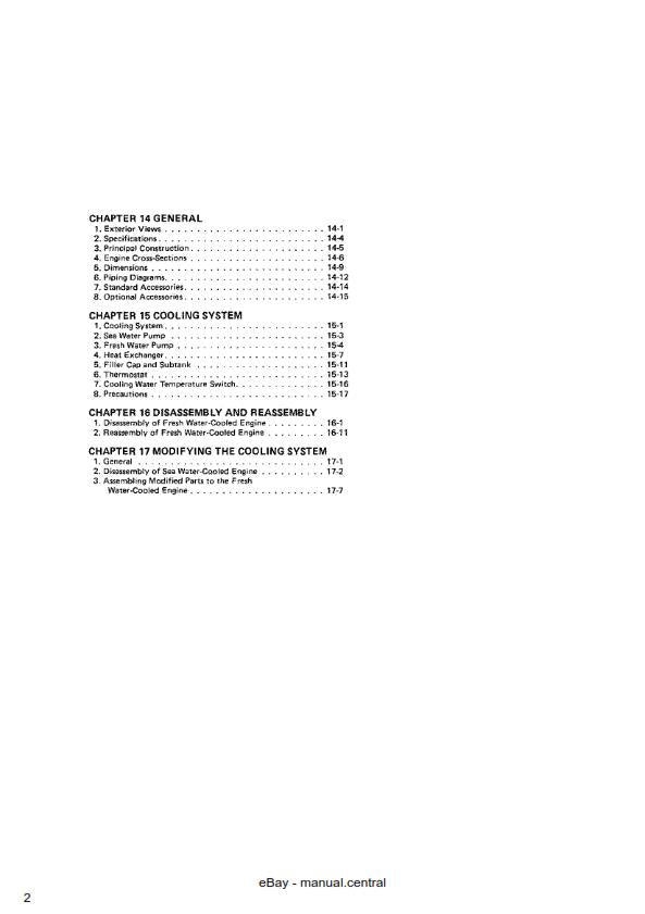 YANMAR 1GM 2GM 3GM 3HM MARINE DIESEL ENGINE SERVICE MANUAL REPRINTED