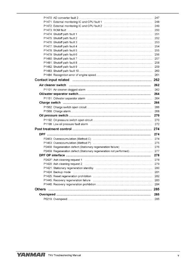 YANMAR 4TNV98C 4TNV98CT TROUBLESHOOTING MANUAL REPRINTED