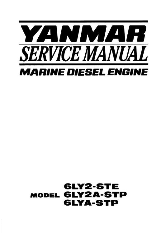 YANMAR 6LY2-STE 6LY2A-STP 6LYA-STP SERVICE MANUAL MARINE ENGINE REPRINTED