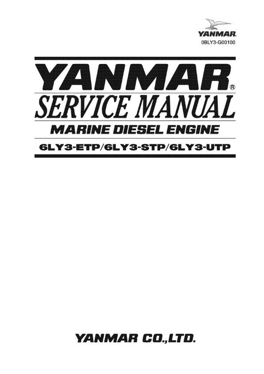 YANMAR 6LY3-ETP 6LY3-STP 6LY3-UTP SERVICE MANUAL MARINE ENGINE REPRINTED 2007
