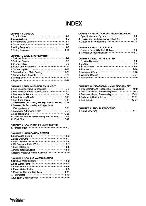 YANMAR 6LYA-UTE STE SERVICE MANUAL MARINE ENGINE REPRINTED