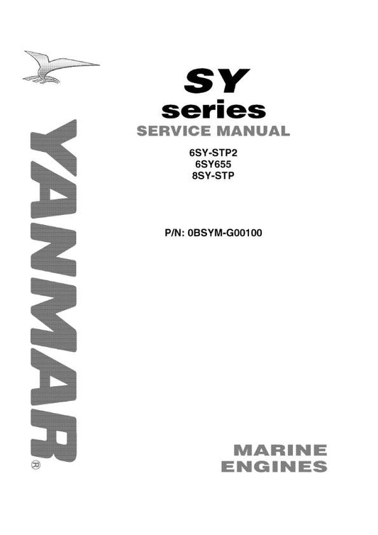 YANMAR 6SY-STP2 6SY655 8SY-STP SERVICE MANUAL MARINE ENGINE REPRINTED