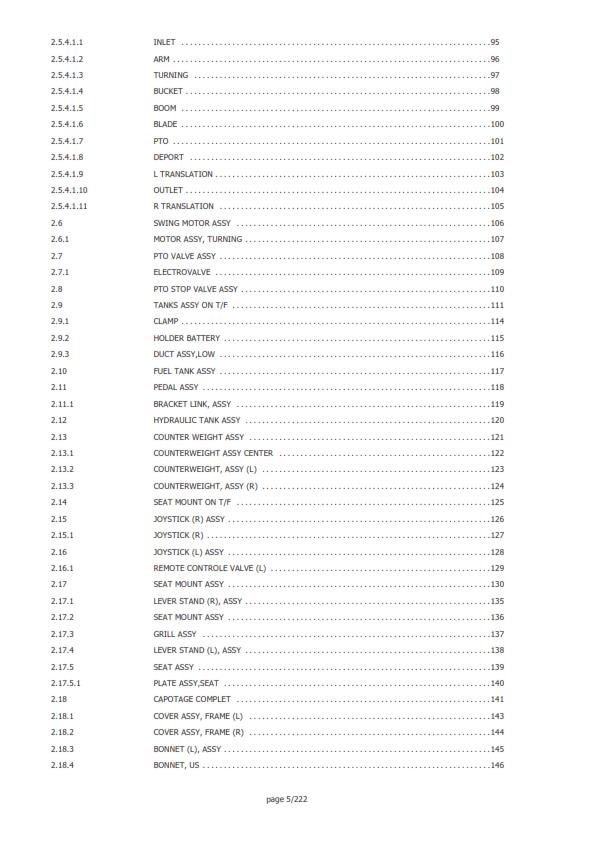YANMAR CRAWLER EXCAVATOR VIO25-4 PARTS MANUAL REPRINTED