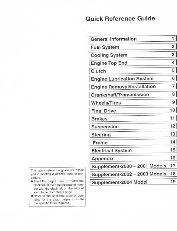 KAWASAKI MOTORCYCLE VULCAN 800 VN800 SERVICE MANUAL 96 - 02 REPRINTED COMB BOUND
