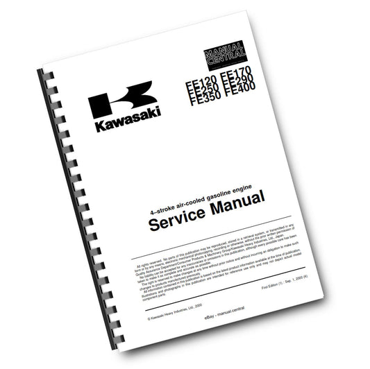 KAWASAKI FE120 FE170 FE250 FE290 FE350 FE400 4 STROKE ENGINE SERVICE MANUAL