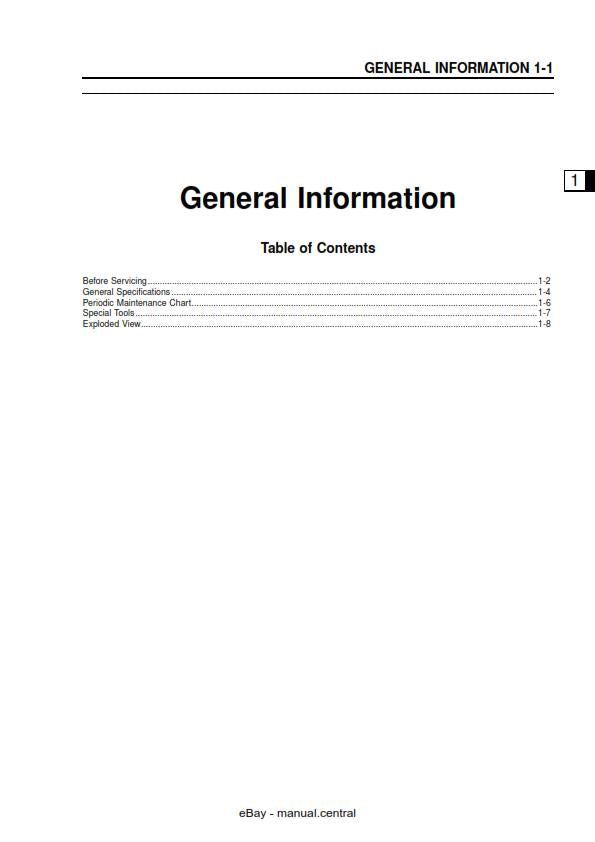 KAWASAKI FE120 FE170 FE250 FE290 FE350 FE400 4 STROKE ENGINE SERVICE MANUAL