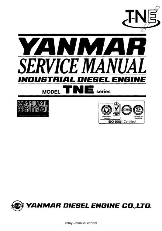 YANMAR 2TNE 3TNE 4TNE - TNE SERIES SERVICE WORKSHOP REPAIR MANUAL REPRINTED