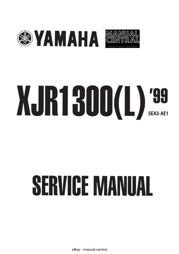 YAMAHA XJR1300 1999 TO 2004 SERVICE MANUAL REPRINTED COMB BOUND