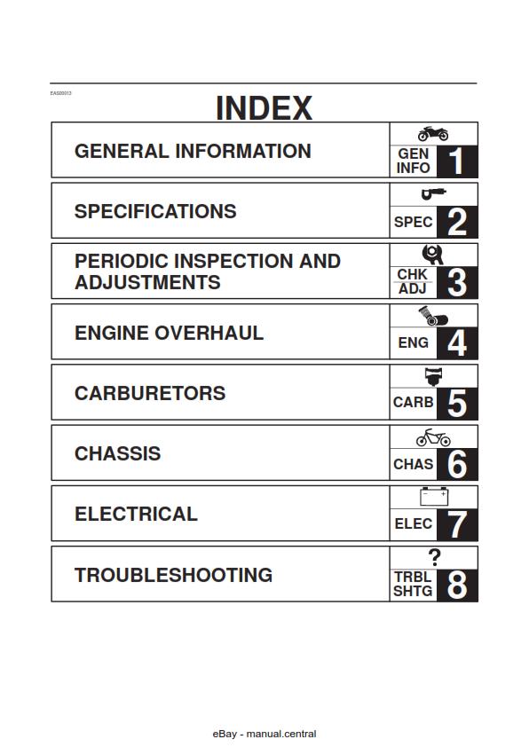 YAMAHA XJR1300 1999 TO 2004 SERVICE MANUAL REPRINTED COMB BOUND