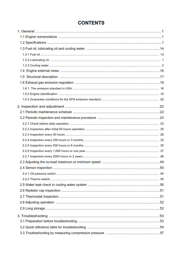 YANMAR 3TNV 4TNV SERIES SERVICE WORKSHOP REPAIR MANUAL REPRINTED 2004 REVISION